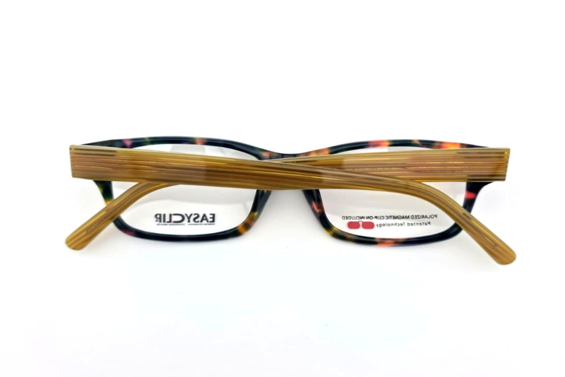 EASYCLIP EC235 10 MULTICOLOR UNISEX DESIGNER FULL RIM EYEGLASSES FRAME 50-17-140 gallery