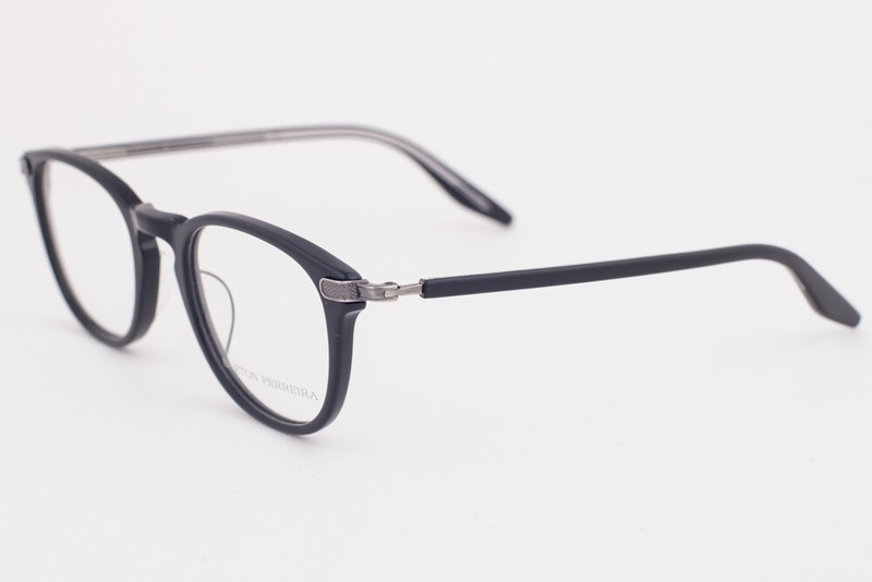 Barton Perreira KEMP Black Pewter Eyeglasses BLA PEW Asian Fit 47mm