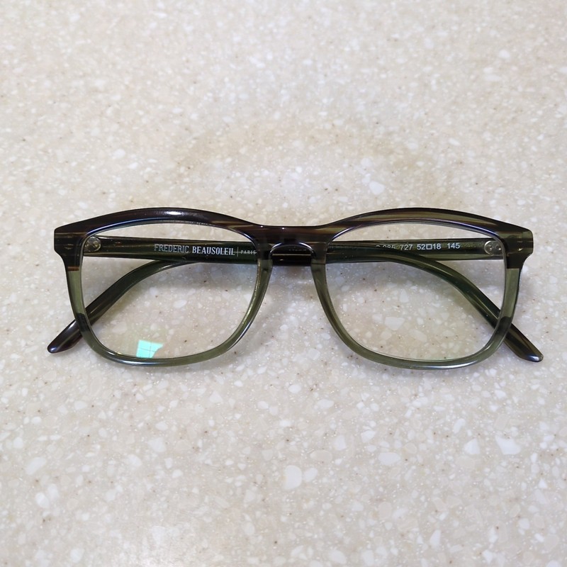 Frederic Beausoleil S285 727 Brown and Grey Transparent Eyeglasses 52-18-145