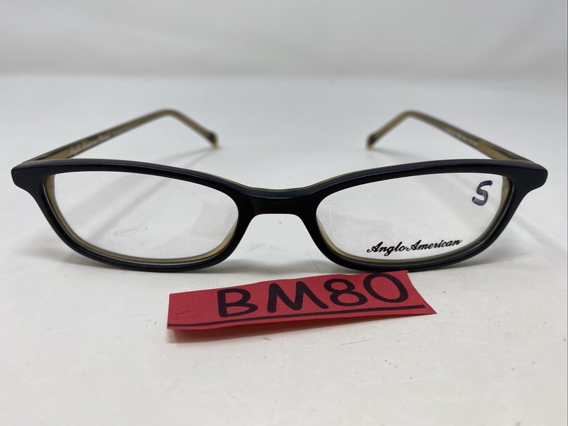 Anglo American England MOD272 TABL Matt 50-19-140 Black Eyeglasses Frame BM80 gallery