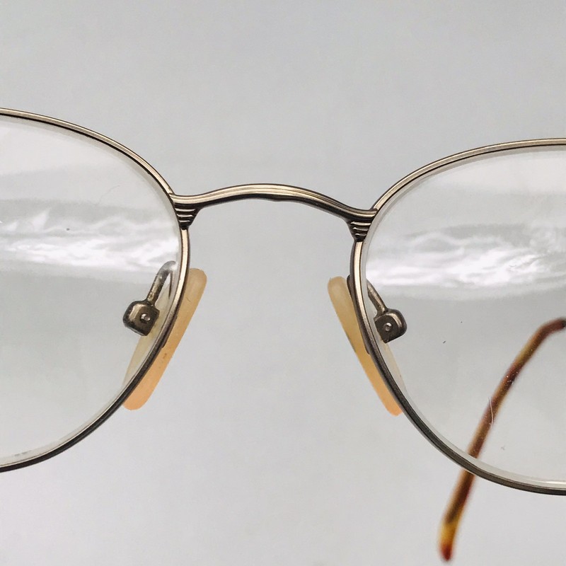ALFRED SUNG 4032 Eyeglasses CEN BRN 49-18 140 Silver Tone Metal Frame Full Rim gallery