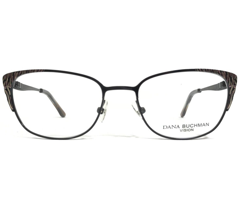 Dana Buchman Eyeglasses Frames GLENNORA BK Black Cat Eye Full Rim 50-17-130
