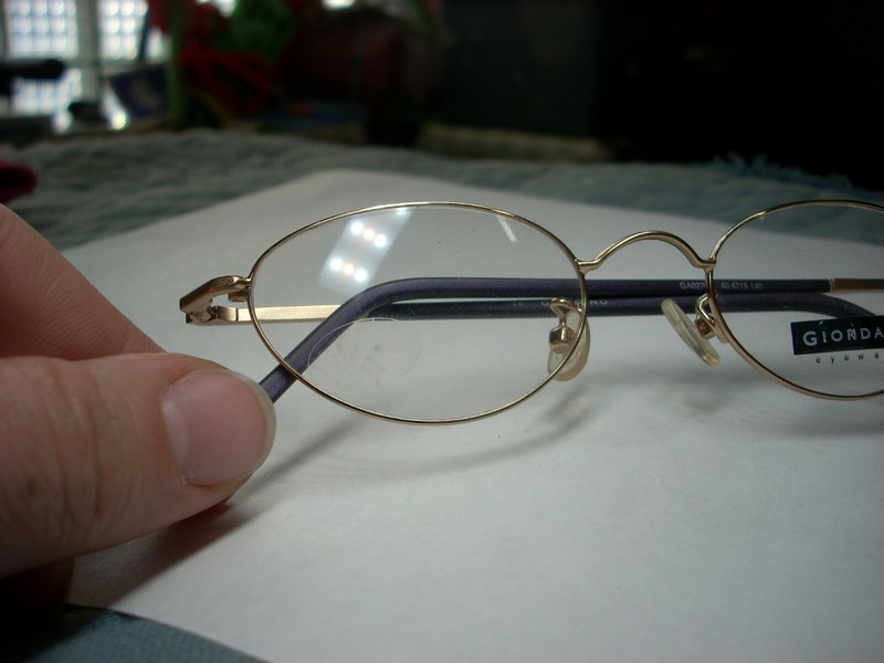 GIORDANO #GA0270 WOMEN'S GOLD/PURPLE METAL EYEGLASS FRAMES 47-19-140 LOOSE (VB) gallery