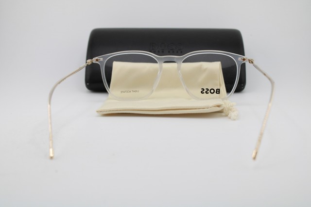NEW HUGO BOSS 1313 900 CLEAR GOLD AUTHENTIC EYEGLASSES 50-189 gallery