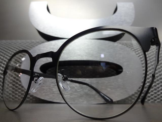 Mens CLASSIC VINTAGE 50's RETRO Style Clear Lens EYE GLASSES Black Fashion Frame gallery