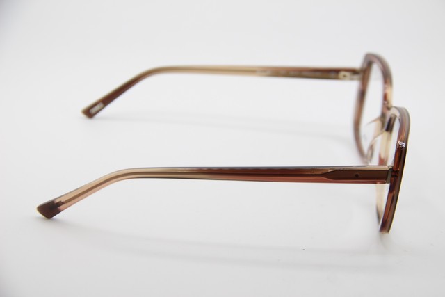 NEW KLIIK DENMARK 777 S414 CLEAR BROWN PINK HORN AUTHENTIC EYEGLASSES 48-19 gallery