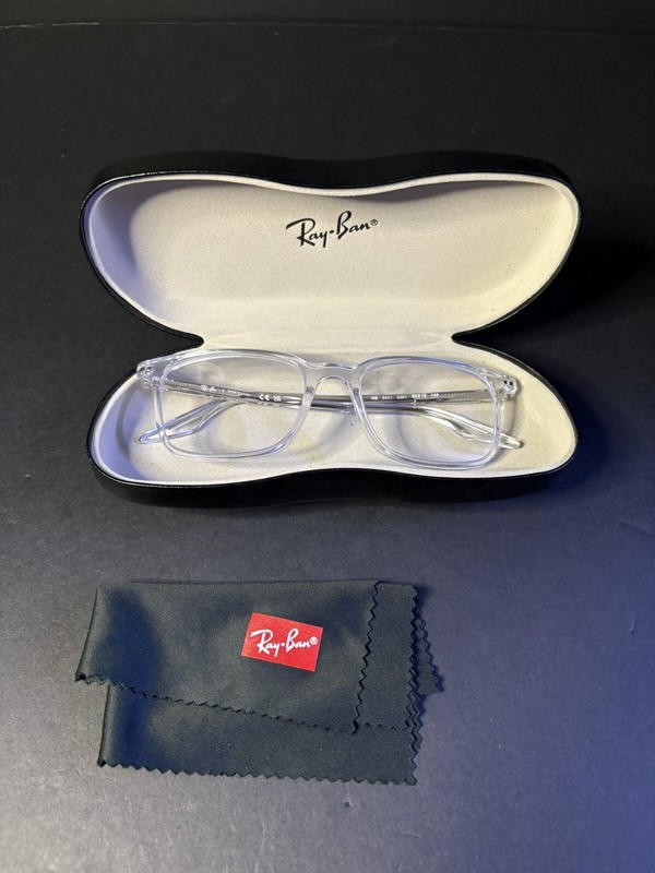 Ray Ban Eyeglasses NEW RB 5421F Color Clear/Crystal Size 53 Square Authentic