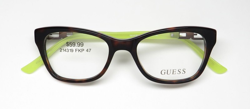 NEW GUESS 9132-3 EYEWEAR WOMENS PLASTIC FULL-RIM SQUARE 47-16-135 056 BROWN gallery