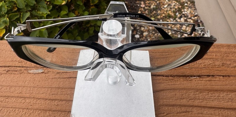 Optiluxe RG 7629 C1 Eyeglass Frames Only Adult Full Frame 50-15-140 Black/Silver gallery