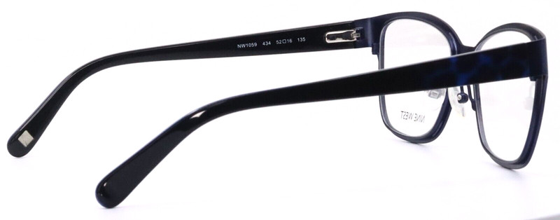 Nine West NW1059 434 Navy W-Cheetah Womens Cat Eye Eyeglasses 52-16-135 B:40 gallery