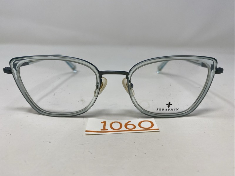 Seraphin Japan SIBLEY 8029 53-20-140 Blue/Mint Full Rim Eyeglasses Frame 106O gallery