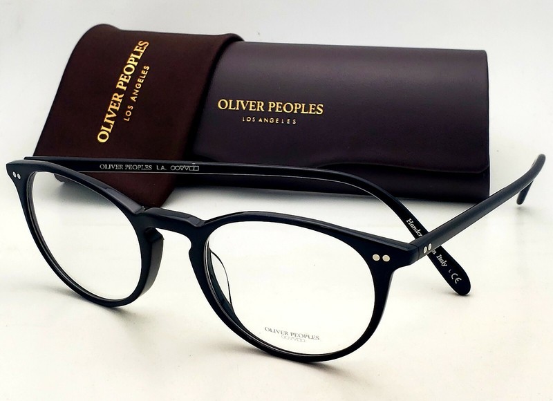 Brand New OLIVER PEOPLES Eyeglasses RILEY R BK OV 5004 1005 49-20 Black Frames