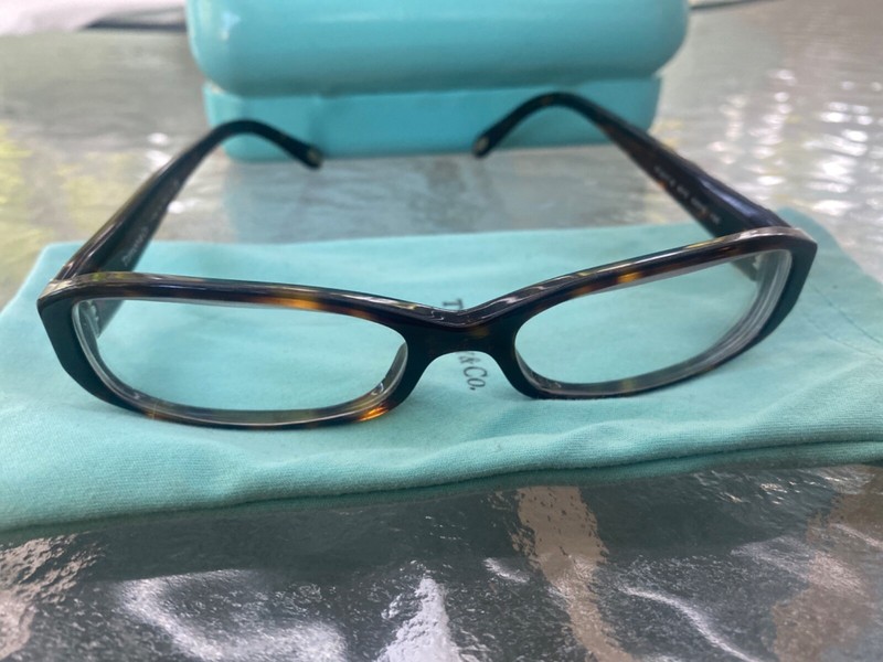 TIFFANY & Co TF 2017-B 8015  EYEGLASSES  135mm WITH CASE & POUCH  ITALY. NICE
