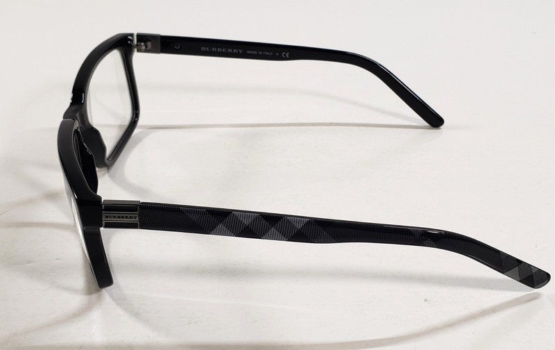 Burberry B2090 3241 55/17/140 Black Plaid Frame Glasses Italy w/ Case Authentic gallery
