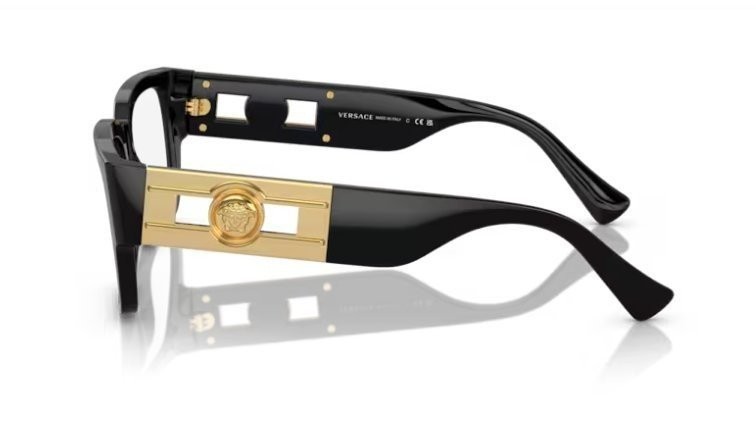 Versace VE3350 GB1 Black Gold 55/18/140 Unisex Eyewear Frame gallery