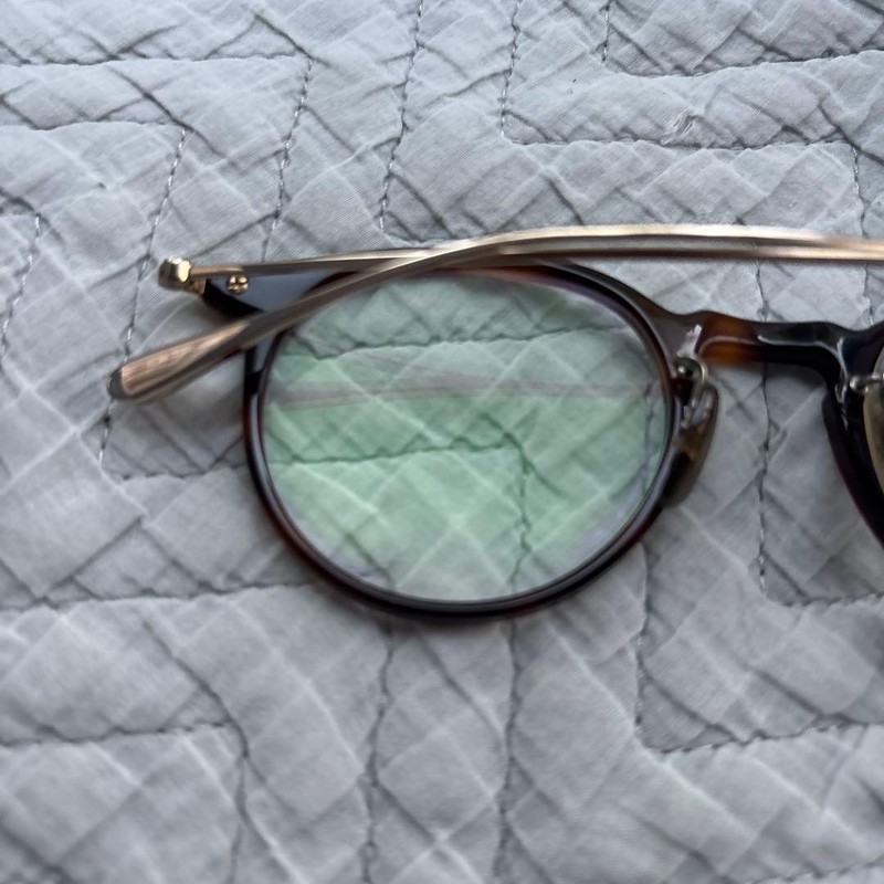 OLIVER PEOPLES Marret Glasses Brown/Tortoiseshell Metal Frame gallery