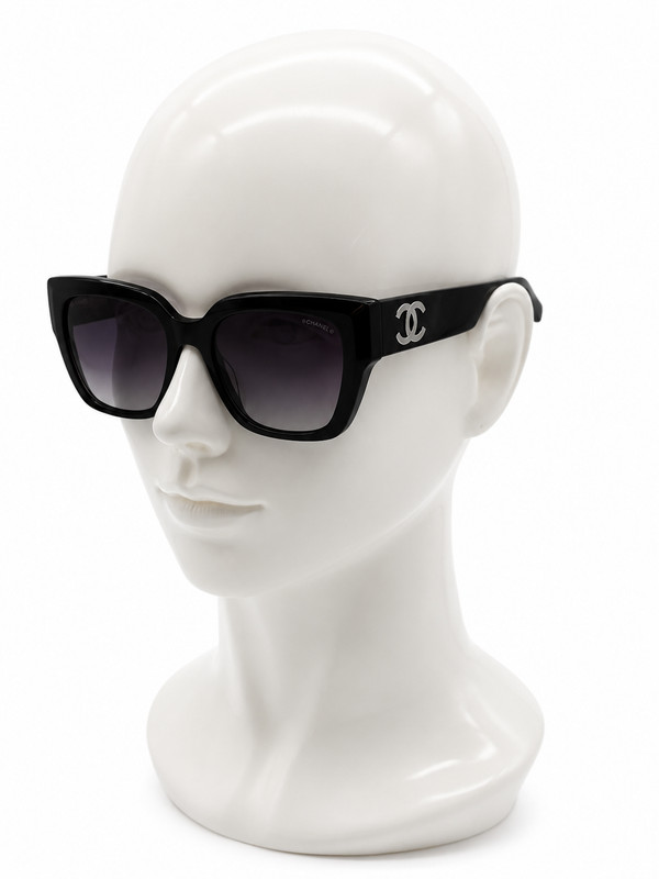 Chanel CH9191 601 Black butterfly Sunglasses Gray Lenses Brand New & 100% Auth