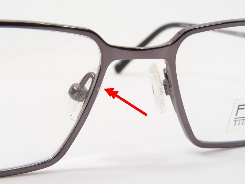 OCCHIALI FITCHE 3337U Gunmetal TITANIUM EYEGLASSES 59-16-140mm (NOTES) Japan gallery