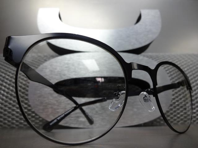 Mens CLASSIC VINTAGE 50's RETRO Style Clear Lens EYE GLASSES Black Fashion Frame gallery