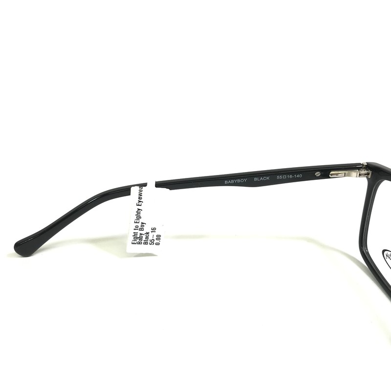 Eight to Eighty Eyeglasses Frames BABYBOY BLACK Square Full Rim 55-16-140 gallery