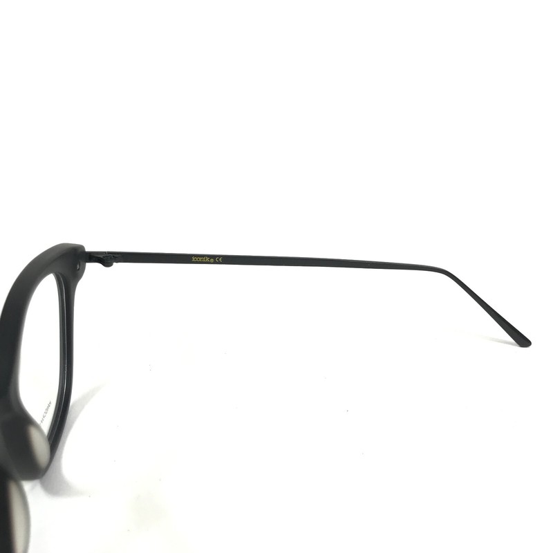 Iconik Eyeglasses Frames Saraya C02 Gray Blue Round Horn Rim 50-17-140 gallery