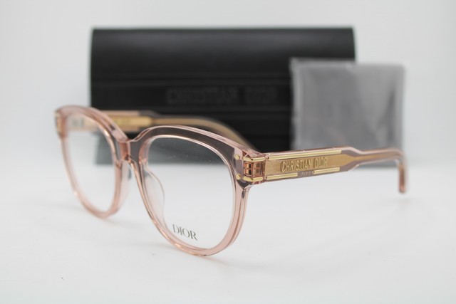 NEW CHRISTIAN DIOR DIORSIGNATURE O R3I 4000 PINK GOLD AUTHENTIC EYEGLASSES 53-19
