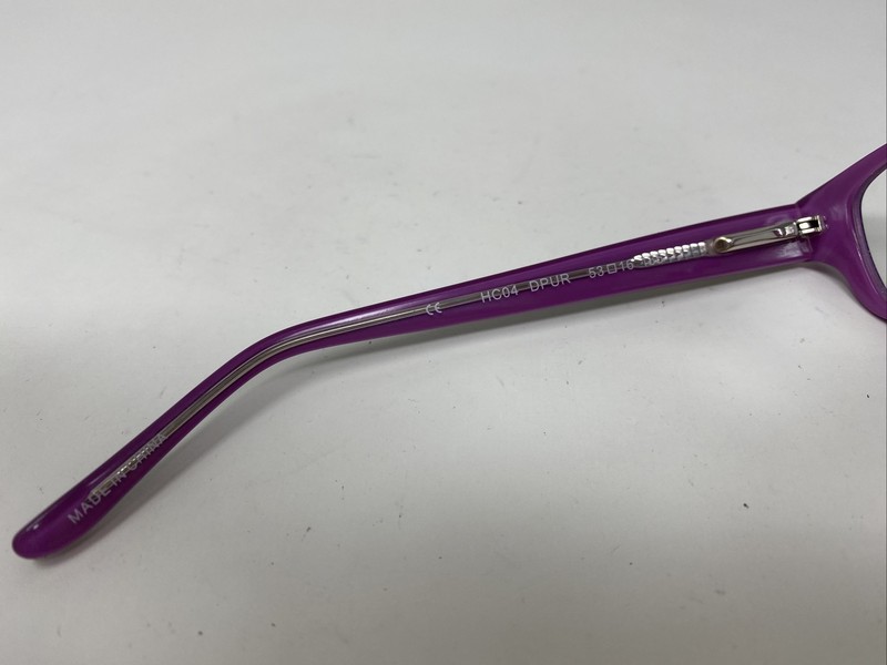 HARD CANDY EYEWEAR HC04 DARK PURPLE 53/16/135 FLEX HINGE EYEGLASSES EC51 gallery