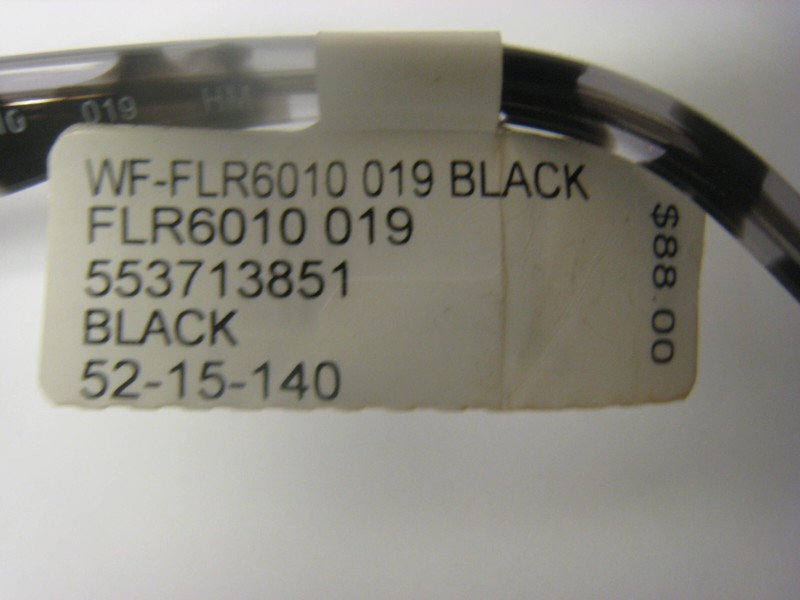 Flower LUCY Eyeglass Frame 6010-019 BLACK Tortoise Square Full Rim 52-16-135 $88 gallery