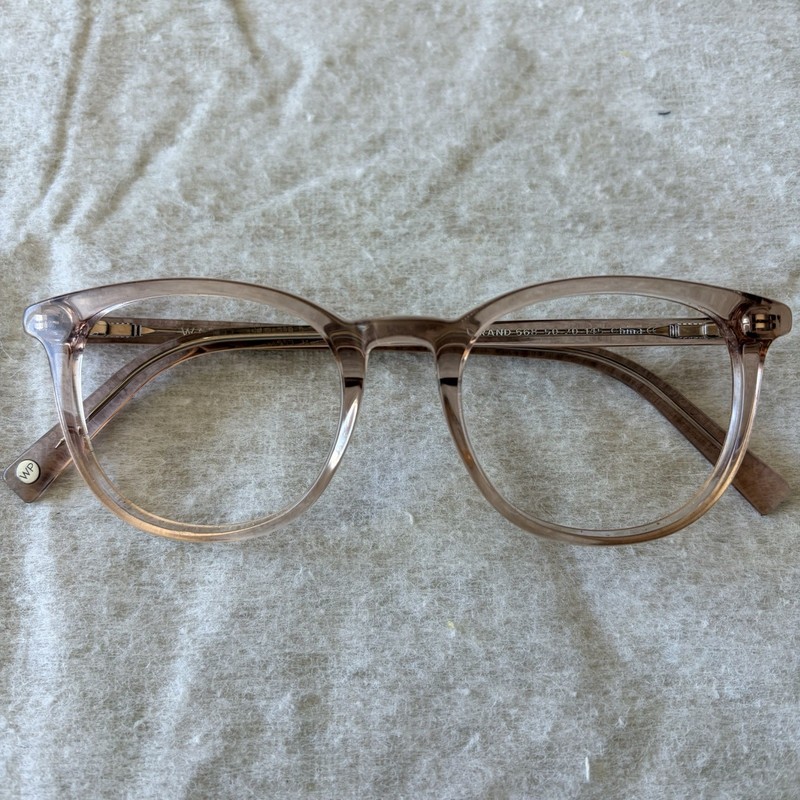Warby Parker Durand 568 W Wide Square Eyeglasses Frames 50-20-145 Rose Water gallery