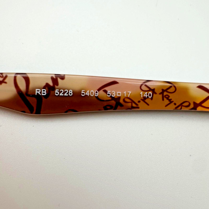 Ray-Ban RB5228 5409 Dark Brown Tortoise Matte Frames Only 50-17-140 RX gallery