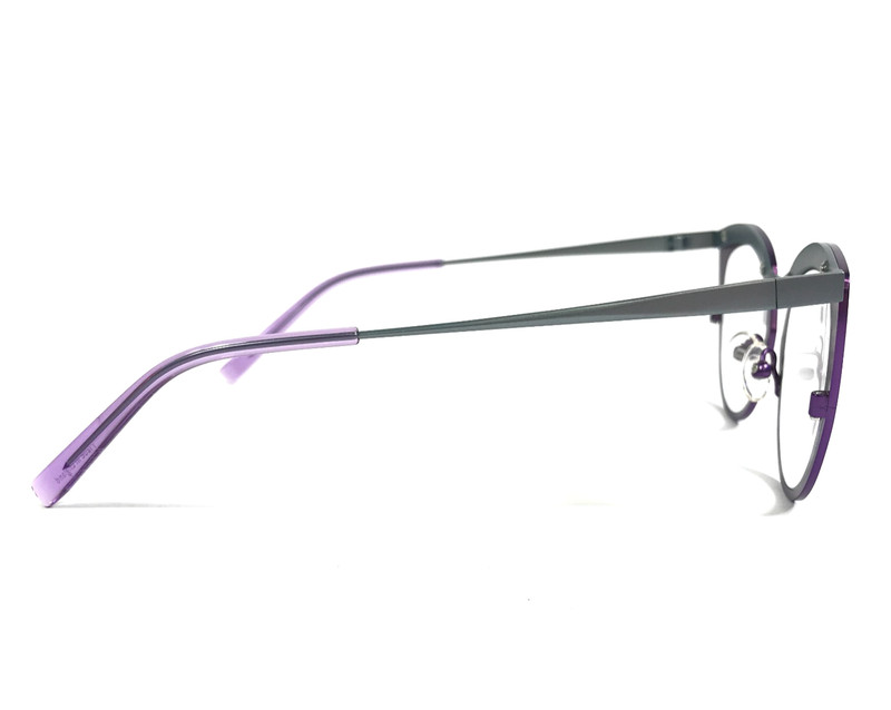 Tom Davies Eyeglasses Frames TD782 Col. 2354 Matte Purple Silver 49-19-140 gallery