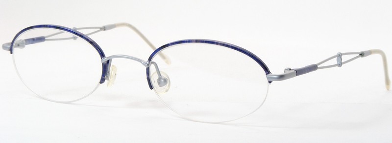 Vintage Opdo 7043-3 Blue /Lilac /Silver EYEGLASSES GLASSES FRAME 47-20-130mm