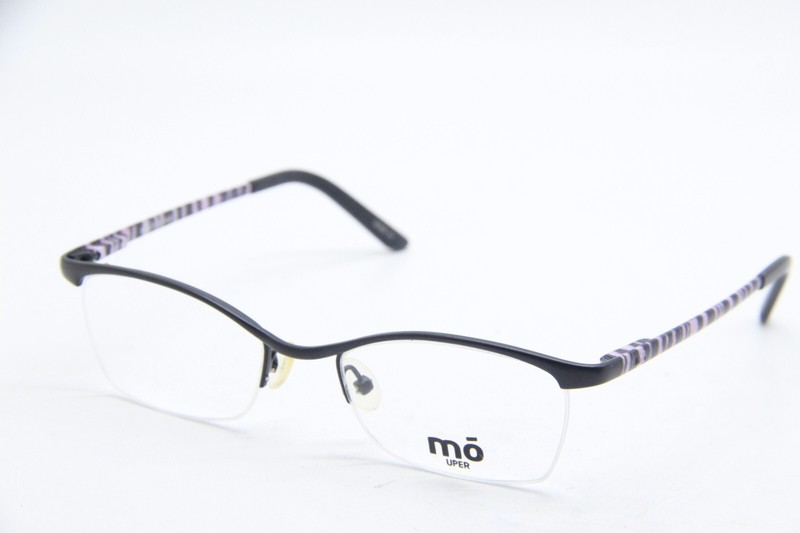 NEW MO EYEWEAR UPER 135NY BLACK PINK AUTHENTIC FRAMES EYEGLASSES 50-18
