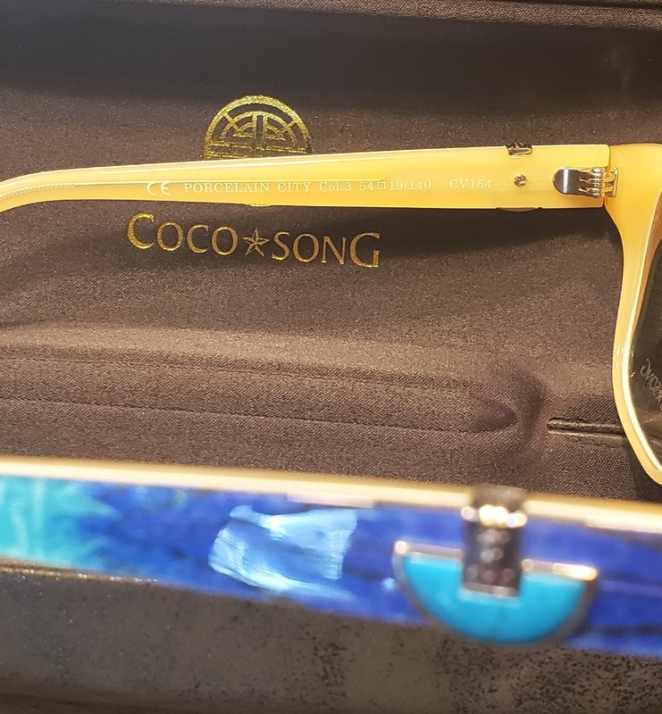 Woman's Coco Song Porcelain City Eyeglasses CV154 03 Frames 54 mm gallery