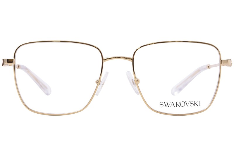 Swarovski SK1003 4004 Eyeglasses Women's Gold Full Rim Rectangle Shape 53mm gallery