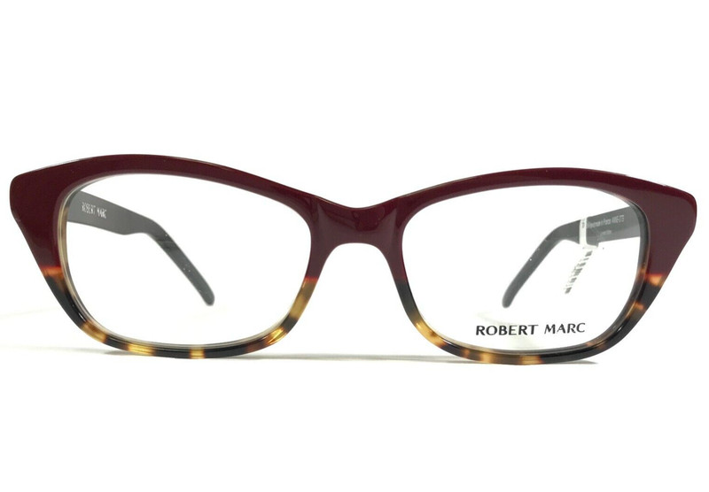 Robert Marc ANNE-OTS Eyeglasses Frames Red Tortoise Cat Eye Full Rim 48-17-135