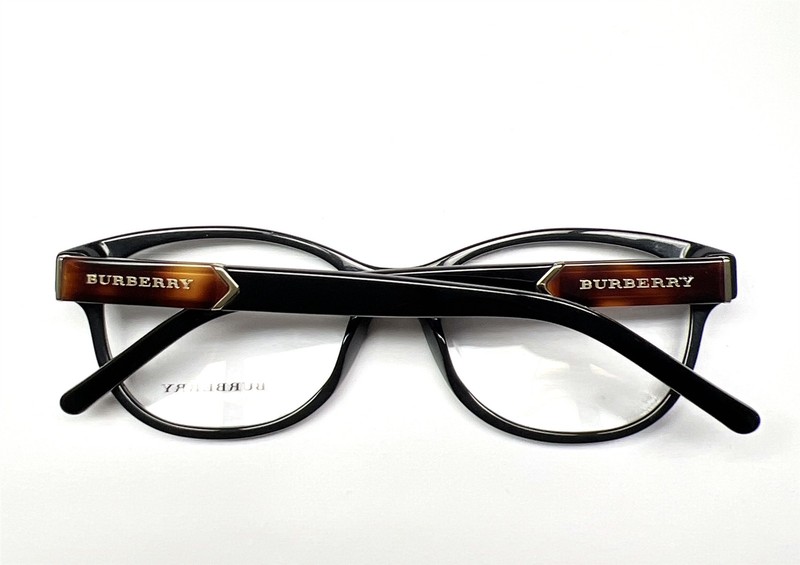 Burberry Eyeglasses Glasses B 2151 3001 Black Gold Logo 54-18-140 No Case gallery