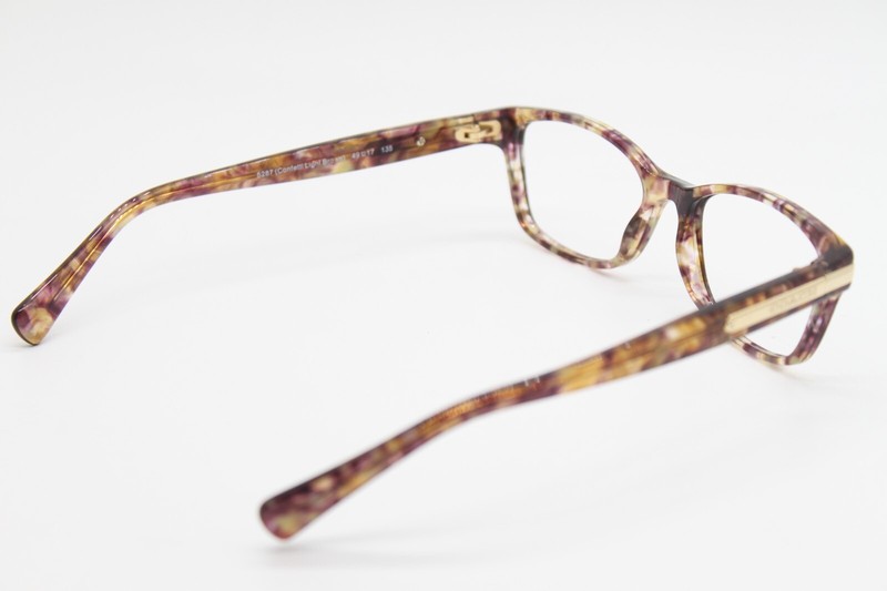 NEW COACH HC 6065 5287 CONFETTI LIGHT BROWN AUTHENTIC EYEGLASSES 51-17 gallery