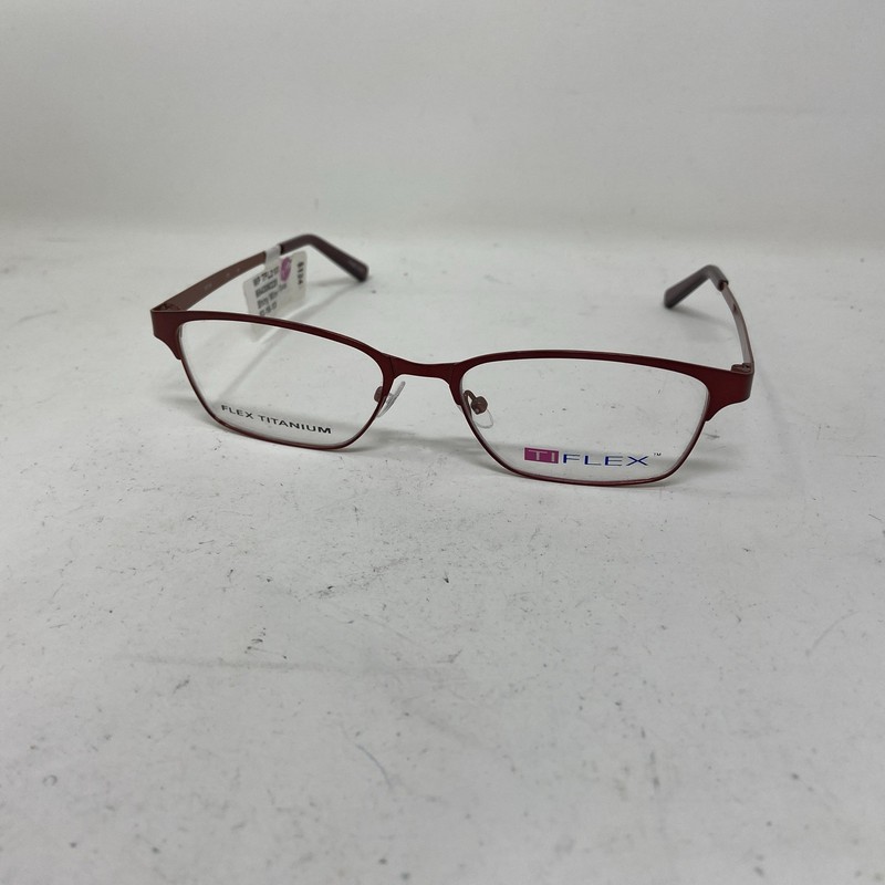 Ti Flex Eyewear 2103 604 Wine Burgundy 52-16-135 Flex Titanium Eyeglasses QX77