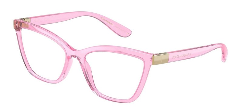 ———–Dolce & Gabbana DG 5076 Transparent Pink (3097) Eyeglasses