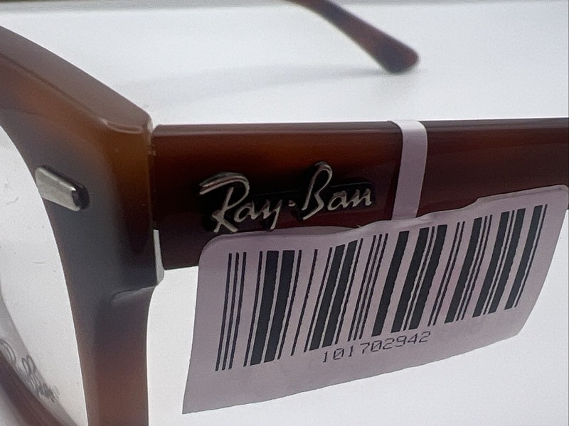 RAY-BAN RB 5383 5944 54/19 150 Havana Brown Eyeglass Frames 2336 gallery