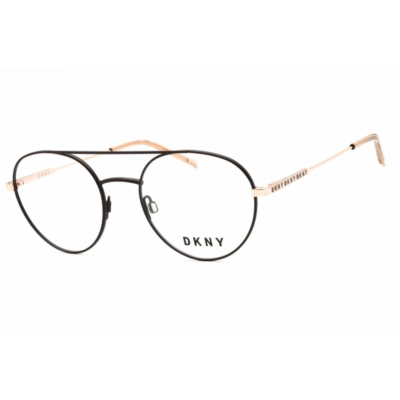 Dkny Women’s Eyeglasses Brown/Rose Gold Metal Full Rim Round Frame DK1025 210