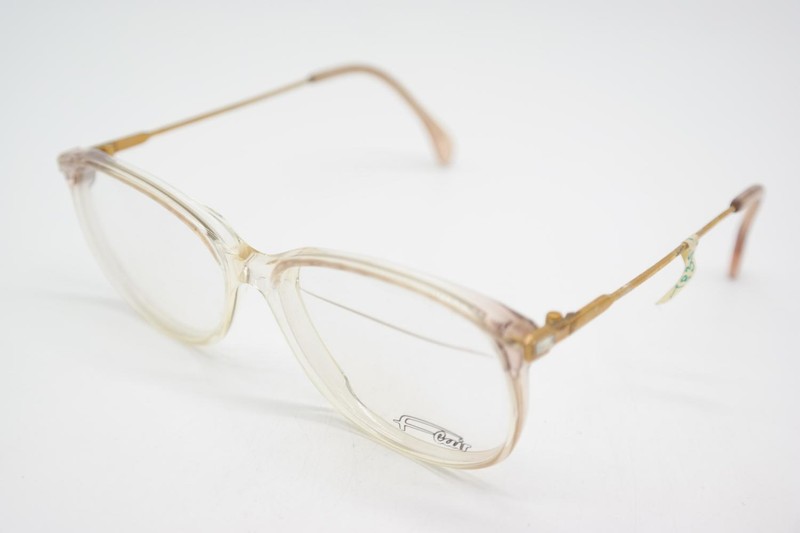 Vintage Glasses Flair OPERA 2 Transparent Gold Oval Eyeglass Frame gallery