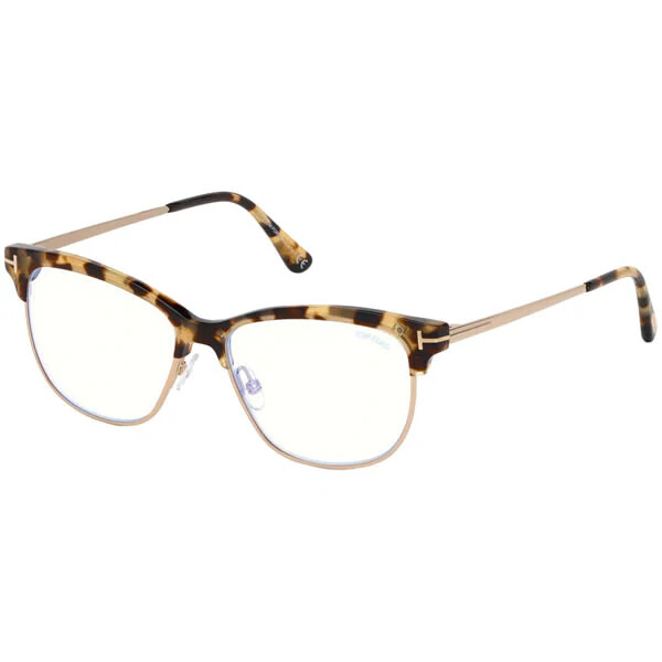 Tom Ford Eyeglasses TF 5546 B 056 Blonde Havana & Gold Brille Frames 52-14-140