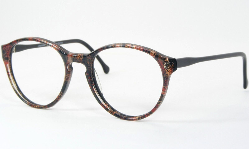 Vintage MEITZNER CALW II MULTICOLOR BLACK UNIQUE RARE EYEGLASSES FRAME 48-18-135