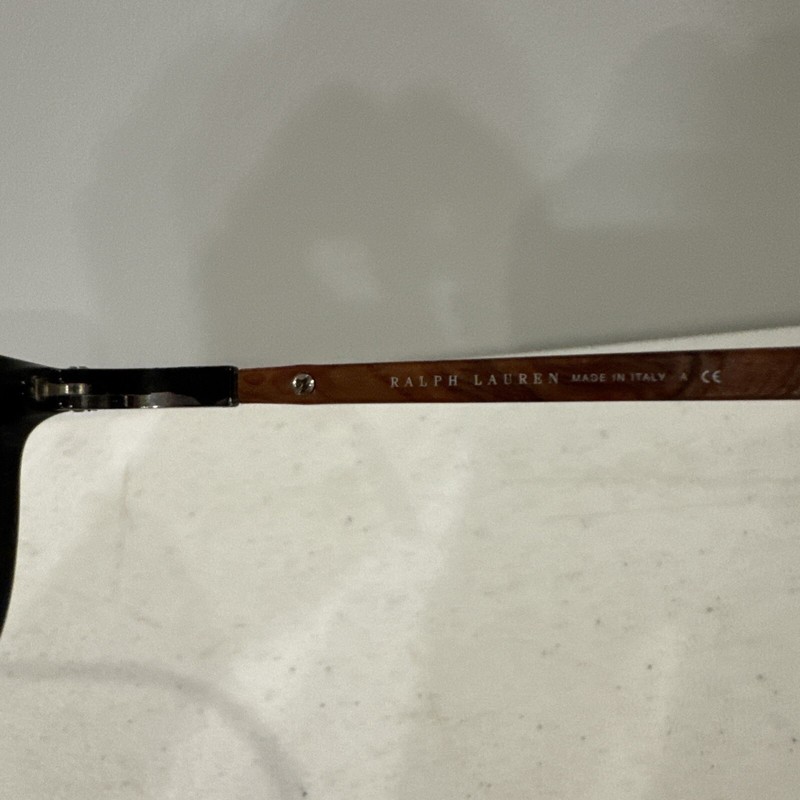 Ralph Lauren PH 2101 5001 Rectangle Wood Black Gray Eyeglasses Frame 55 17 140 gallery