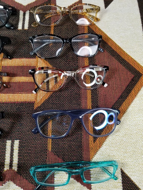 Lot of 10 Various Colors & Sizes Bluelight, Clear, Replacement Lens Eyeglasses gallery