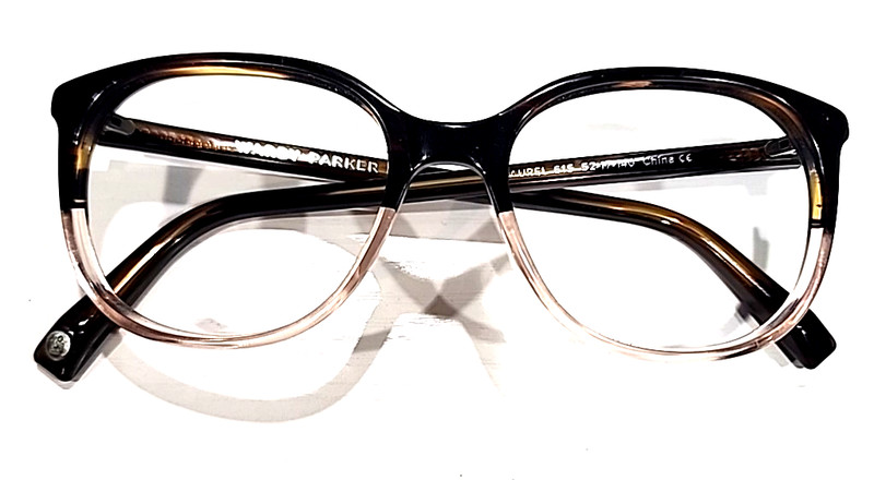 Warby Parker Laurel 615 Brown Clear Fade Round Unisex Eyeglasses Frame 52-17 140 gallery