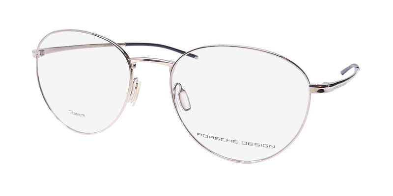 NEW PORSCHE DESIGN P8387 EYEGLASSES OVAL GOLD 53-18-145 B MENS JAPAN FULL-RIM