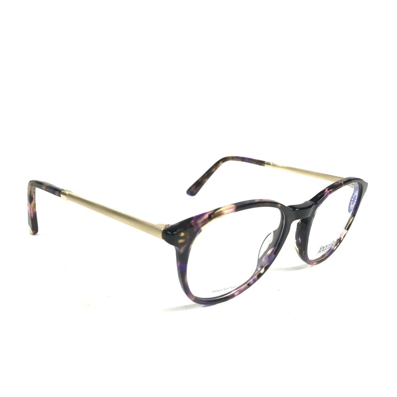 Iconik Eyeglasses Frames Ashley C3 Purple Tortoise Gold Round Full Rim 49-18-147 gallery